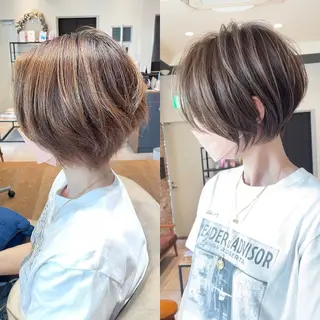 ショート カラー 大人女性お悩み解決 ショート/イハカズキのヘアスタイル