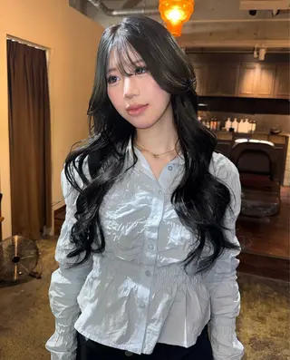 ロング カラー 野口 和真のヘアスタイル