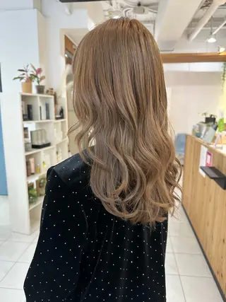 ロング カラー ボブ/レイヤー/ 透明感/Hazukiのヘアスタイル