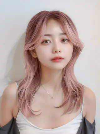 ロング カラー nico TOKYO 渋谷所属・ブリーチ ハイトーン 特化🌈フジタハルキのヘアスタイル