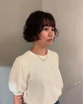 パーマ パーマ/ボブ,ロング ヤマシタミウ🌀のヘアスタイル
