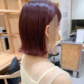 ショート カラー ヘアアレンジ パーマ/暖色/ボブ イワタテ🇰🇷のヘアスタイル