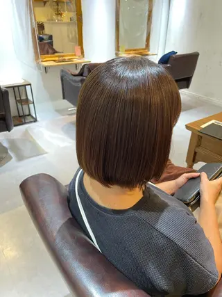 ミディアム カラー ツヤカラー🫧Sae ネイルモデル募集中のヘアスタイル