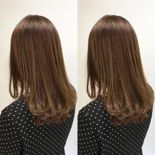 セミロング カラー ヘアアレンジ 嶋佐 昌大 シマサマオのヘアスタイル