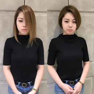 ショート カラー 大人可愛いショート* NoWL栗原隆成のヘアスタイル