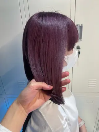 セミロング カラー 似合わせカラー✞✟ ayumi🐈‍⬛のヘアスタイル