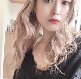 セミロング カラー パーマ ヘアアレンジ メンズ キッズ stylist 🌸 kana.のヘアスタイル