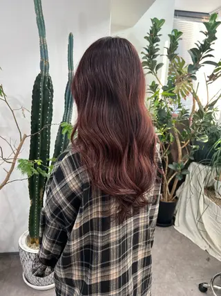 セミロング note所属・💗hikaru💗 透明感カラーのヘアスタイル