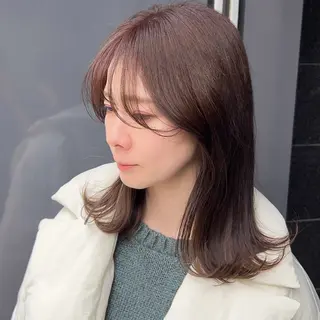 ミディアム calna 古賀 菜摘のヘアスタイル