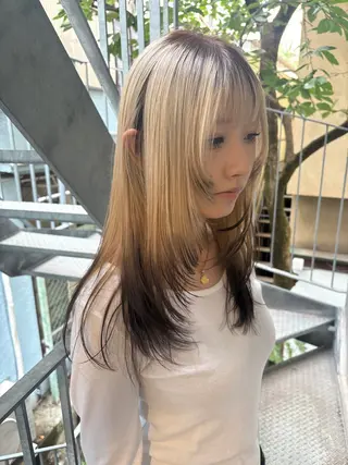 ロング カラー yuuna/ ハッシュカット🎀のヘアスタイル