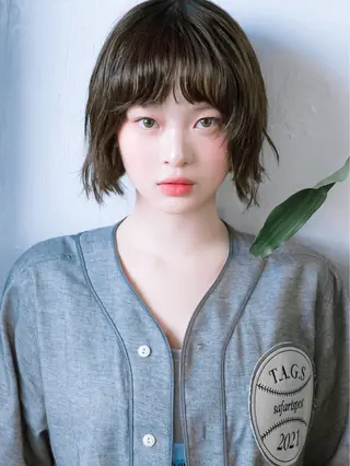 ミディアム カラー 表参道🌿赤み消し カラー/チナツのヘアスタイル