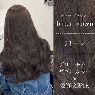 カラー 🤍ブリーチなし ブラウンhimi🤍のヘアスタイル