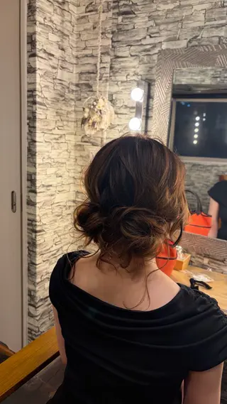 ミディアム ヘアアレンジ hair make  Lucciのヘアスタイル