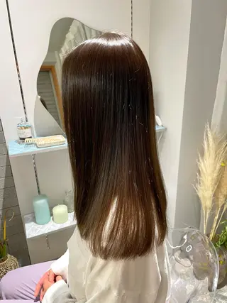 ロング カラー 髪質改善×美髪矯正 艶髪カラー　阪口のヘアスタイル