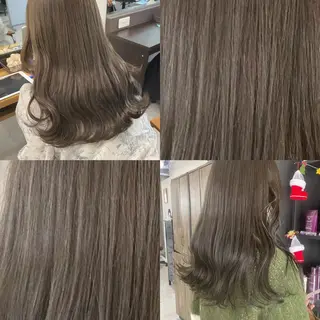 セミロング カラー MOMO艶髪 🩵モテカラーのヘアスタイル