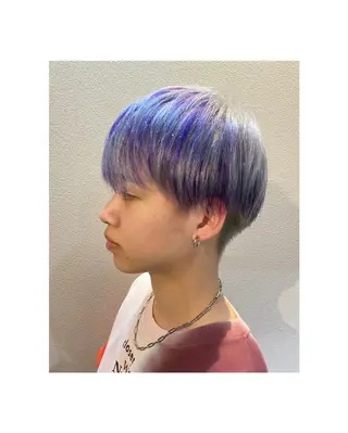 カラー メンズ 🎀レイヤーカット/ 艶カラー/ﾕｶ🎀のヘアスタイル
