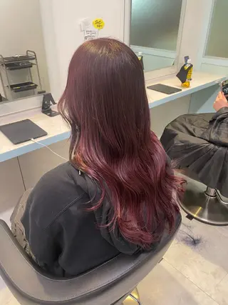 ロング カラー 🇰🇷韓流暖色ヘア 🍒saaya🍒のヘアスタイル