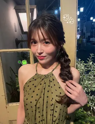 ロング ヘアアレンジ KURIA‪‪*⋆ஐ ブリーチ/韓国ヘアのヘアスタイル