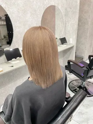 ミディアム 🦋ハイトーン🦋 石山 希理🦋のヘアスタイル