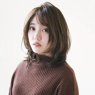 ミディアム 石川 大瑚のヘアスタイル