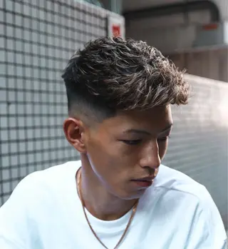 ショート カラー パーマ メンズ 💈men's💈 satoru中目黒のヘアスタイル