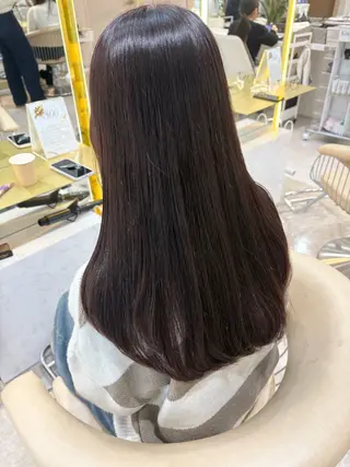 ロング カラー moeka レイヤー /艶カラー/韓国のヘアスタイル