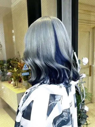 ミディアム カラー 🦋ブリーチ/カラー 専門AYA💖のヘアスタイル