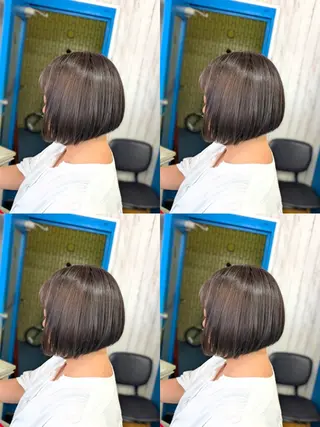 ショート カラー メンズパーマ/顔周り レイヤーカット/えののヘアスタイル
