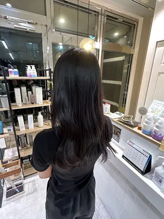 セミロング カラー 小澤 真帆のヘアスタイル