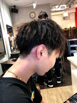 ショート パーマ メンズ 美容師 ヤスイのヘアスタイル