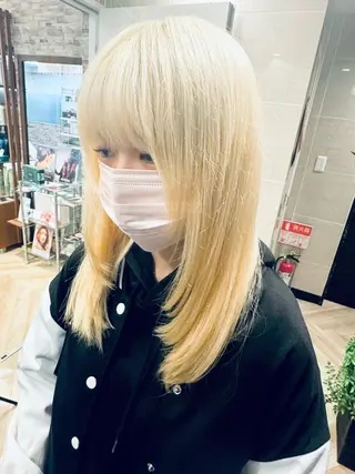 ロング 髪質改善池袋𓊆 大士𓊇ダブルカラーのヘアスタイル