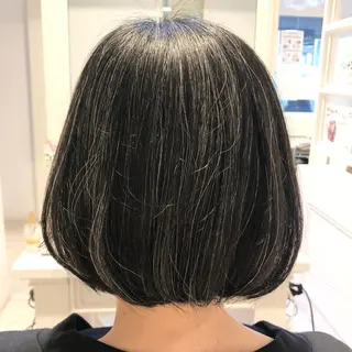 ミディアム 髪質改善&ストレート ✂︎鈴木青樹のヘアスタイル