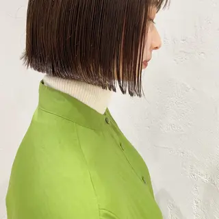 ショート カラー ヘアアレンジ 🫧透明感カラー/ ボブ/小笠原汐海🪽のヘアスタイル