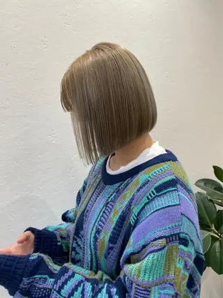 ショート カラー ヘアアレンジ 髪質改善【縮毛矯正】 北千住 田邉 澪のヘアスタイル