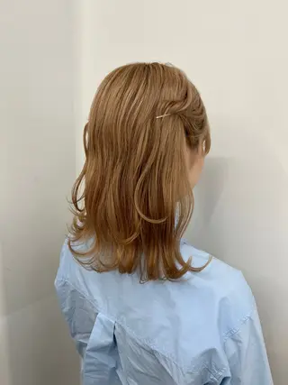 ヘアアレンジ アレンジ/ブラウン カラー HARU🕯のヘアスタイル