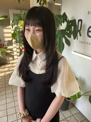 ロング ヘアアレンジ 🫧umu.🫧韓国 /レイヤー/ハッシュのヘアスタイル