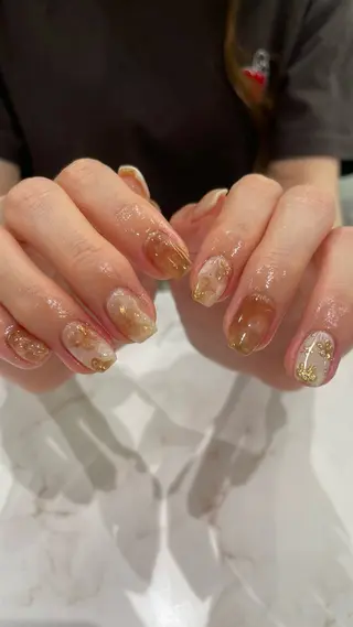 ネイル 【淡色color/ nail】maikoのネイルデザイン