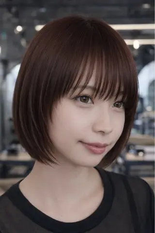 ミディアム 似合わせno.1💎 韓国ヘア特化まなかのヘアスタイル