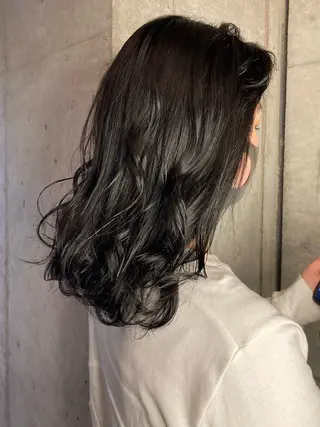 セミロング カラー 横浜美容室/暖色系 michika🌹のヘアスタイル