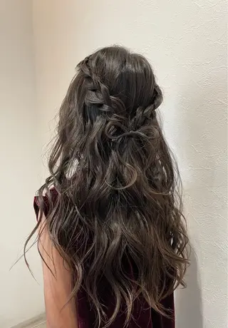 ロング ヘアアレンジ キッズ 増田 夏季のヘアスタイル