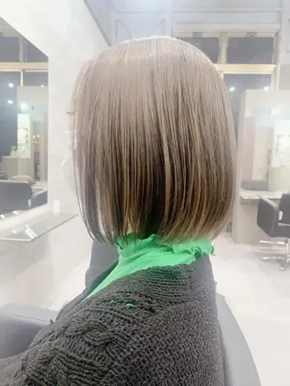 カラー 酸性ストレート 髪質改善のヘアスタイル