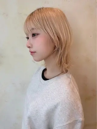 ミディアム カラー レイヤーカット/髪質 /艶髪/わかな🌻のヘアスタイル