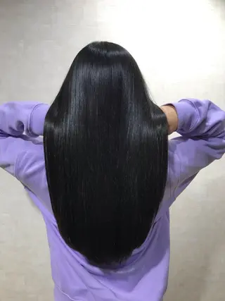ロング カラー パーマ 髪質改善&白髪ぼかし スタイリスト近藤宏樹のヘアスタイル