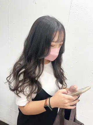 ロング カラー パーマ ヘアアレンジ 名古屋駅/トップス タイリスト/大黒拓哉のヘアスタイル