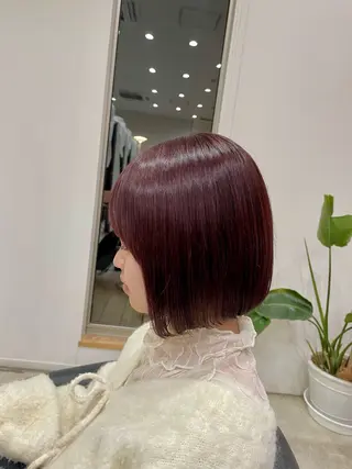 ミディアム カラー 芳賀 風斗のヘアスタイル