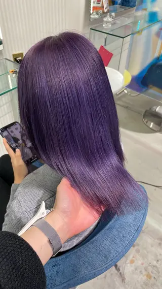 ミディアム カラー Boxmico. / カカズ コトネのヘアスタイル