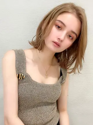 ミディアム 髪質改善🇰🇷 店長🇰🇷keiのヘアスタイル