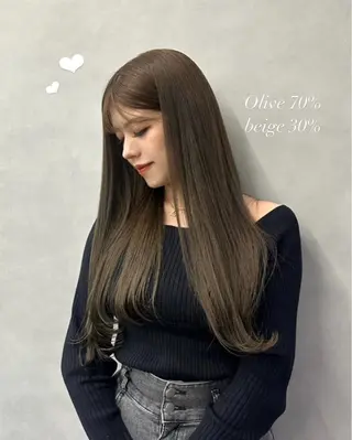 ロング Mirai/ 艶カラー/暖色カラーのヘアスタイル