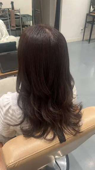 ロング カラー 米澤 奈央のヘアスタイル