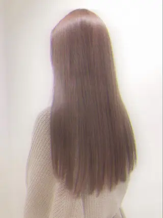 セミロング カラー 早田 遥 🍊.のヘアスタイル